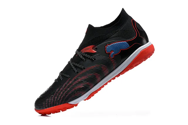 Puma أسود أحمر كولار تريكو ديناميكي طبقة صلبة صناعية تغطية عشب أحذية كرة القدم 4