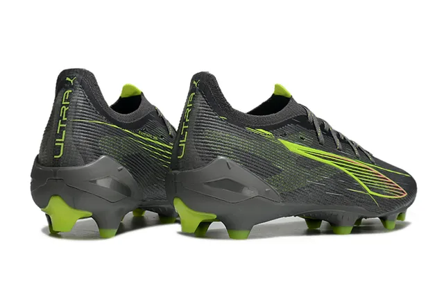 Puma Future Z أسود أخضر كولار منخفض نسيج صناعي مصقول علوي Firm-Ground أحذية كرة القدم 5