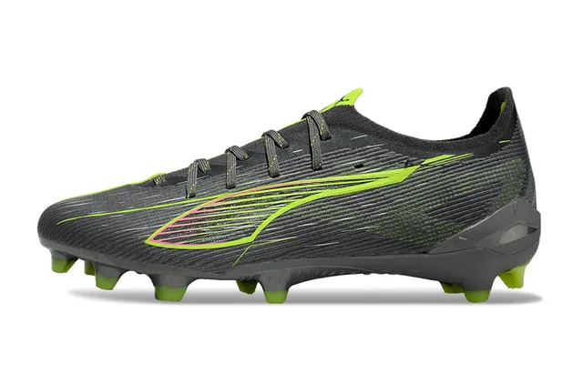 Puma Future Z أسود أخضر كولار منخفض نسيج صناعي مصقول علوي Firm-Ground أحذية كرة القدم 7