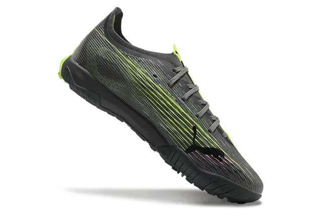 Puma Future Z 黑绿 低切 纹理合成革鞋面 室内足球鞋 2