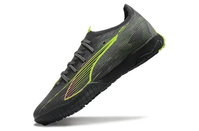 Puma Future Z 黑绿 低切 纹理合成革鞋面 室内足球鞋 3