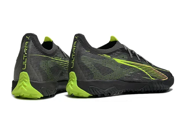 Puma Future Z 黑绿 低切 纹理合成革鞋面 室内足球鞋 5