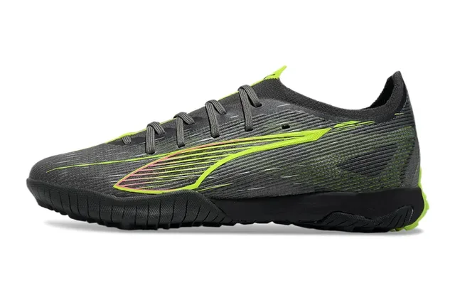 Puma Future Z 黑绿 低切 纹理合成革鞋面 室内足球鞋 7