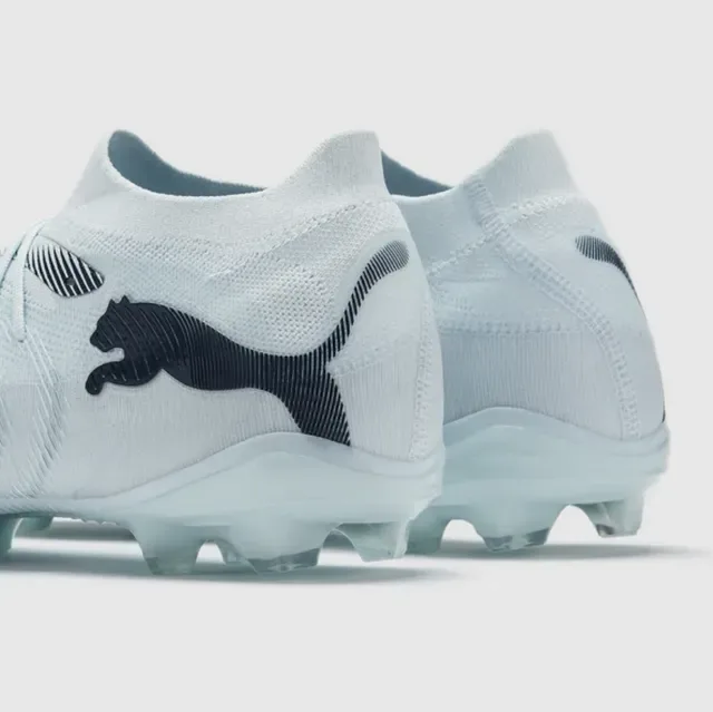 Puma Future Z White Black Knit Upper High-Cut Collar Firm-Ground Soccer Shoes 3