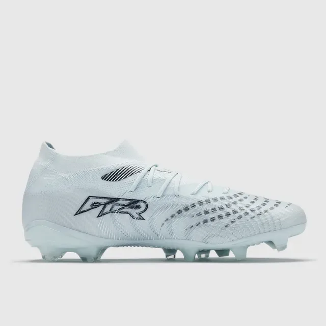 Puma Future Z White Black Knit Upper High-Cut Collar Firm-Ground Soccer Shoes 5