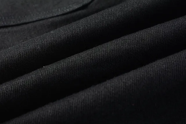Purple Brand pantalones cortos de denim negro mid-thigh 2