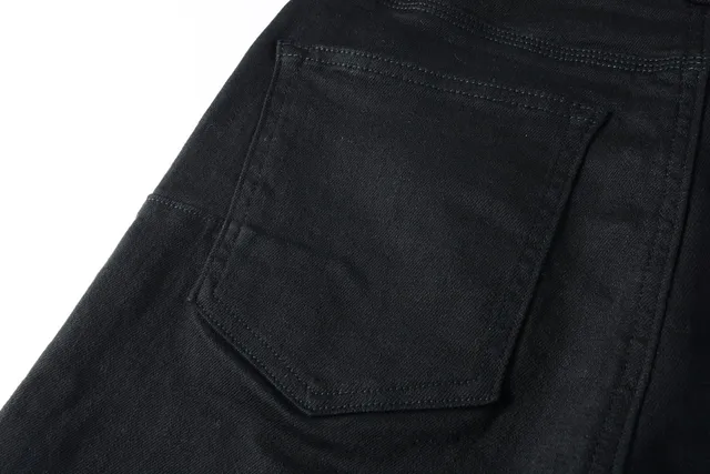 Purple Brand pantalones cortos de denim negro mid-thigh 3