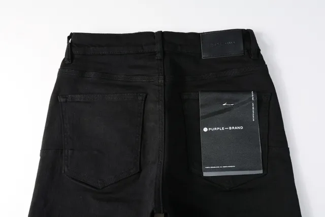 Purple Brand pantalones cortos de denim negro mid-thigh 4