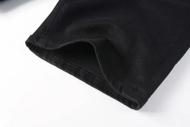 Purple Brand pantalones cortos de denim negro mid-thigh 5
