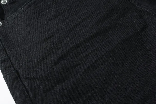 Purple Brand pantalones cortos de denim negro mid-thigh 6