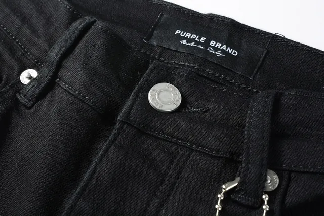 Purple Brand pantalones cortos de denim negro mid-thigh 10