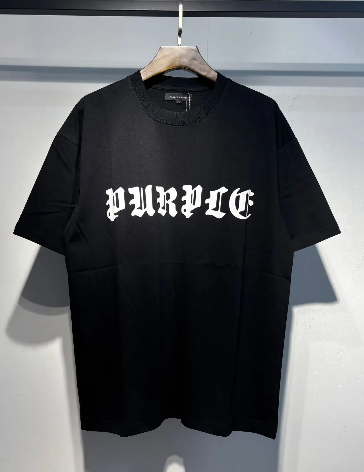 Purple Brand Gothic Typography Oversized T-Shirt 2