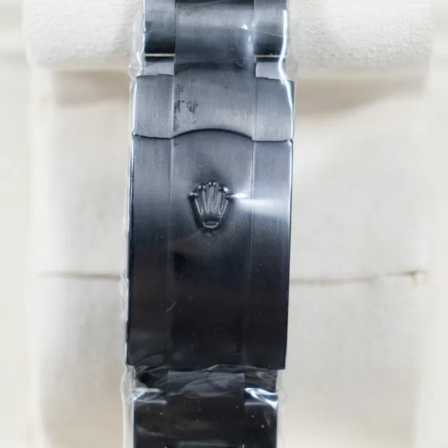 Rolex Air-King Black Dial Green Accents Mechanical Watch 7