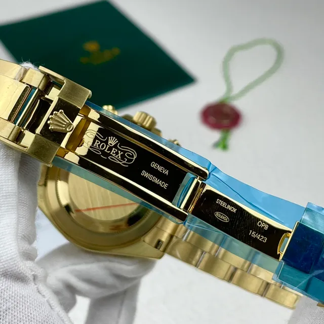 Rolex Cosmograph Daytona सोने का मेटियोराइट डायल मैकेनिकल वॉच 7