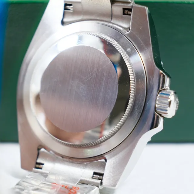 Rolex Argent Rose Acier Inoxydable Oyster Case Lunette Rotative Unidirectionnelle Montre Mécanique 7