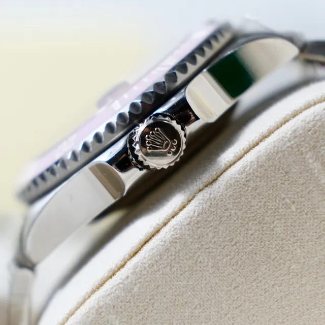 Rolex Argent Rose Acier Inoxydable Oyster Case Lunette Rotative Unidirectionnelle Montre Mécanique 8