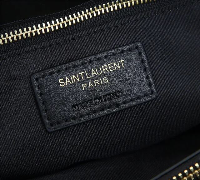 Saint Laurent Loulou কালো চেভ্রন-কুইল্টেড চেইন টোট ব্যাগ 20