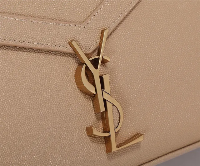 Saint Laurent Loulou 黑色纹理皮革手柄托特包 3