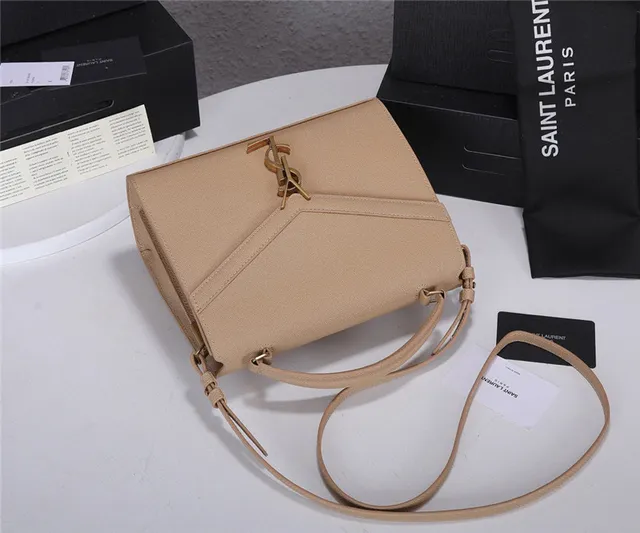 Saint Laurent Loulou 黑色纹理皮革手柄托特包 6