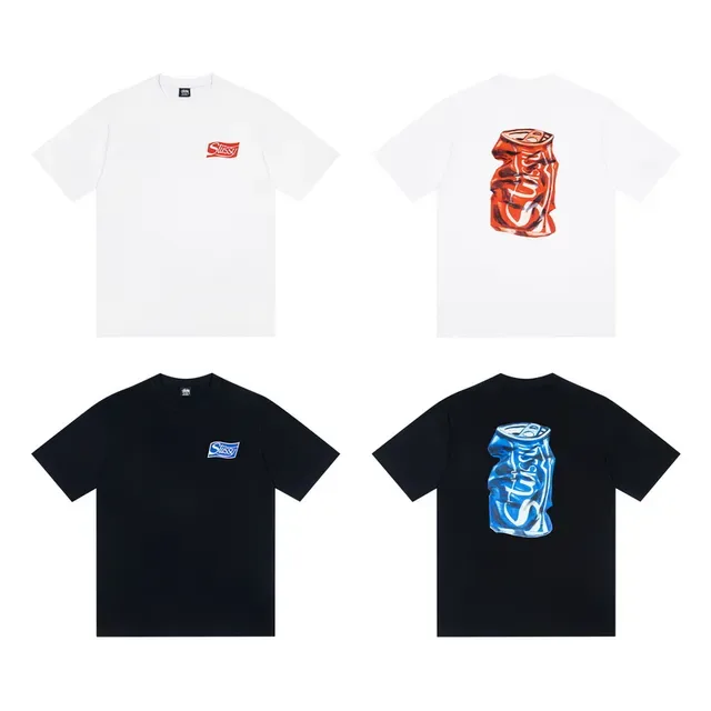 Camiseta gráfica Stussy lata amassada 2