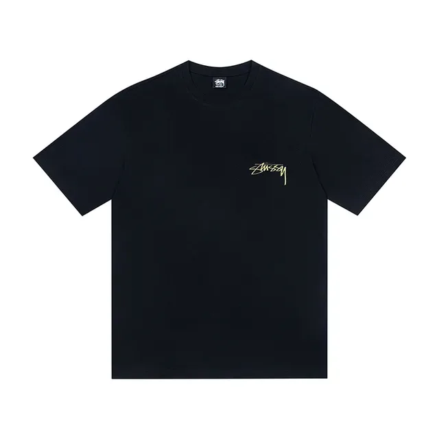 تي شيرت Stussy بطباعة جرافيك وياقة دائرية 3