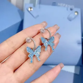 Tiffany & Co. नीला पावे तितली हूप ईयररिंग्स