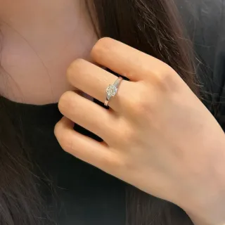 टिफनी एंड कंपनी सॉलिटेयर राउंड ब्रिलियंट-कट डायमंड रिंग