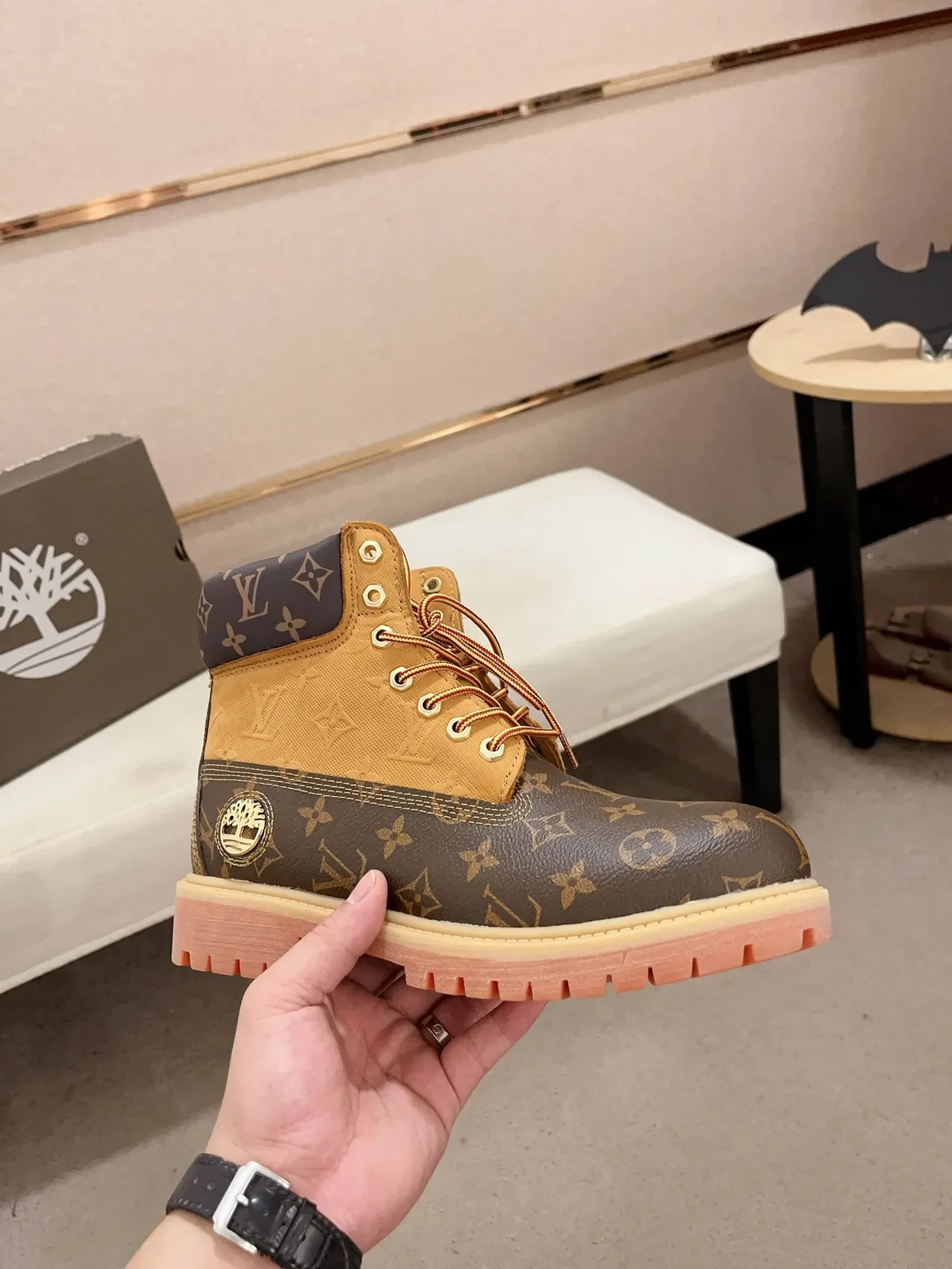 Timberland Premium 6-Inch Monogram Print Work Boot 4