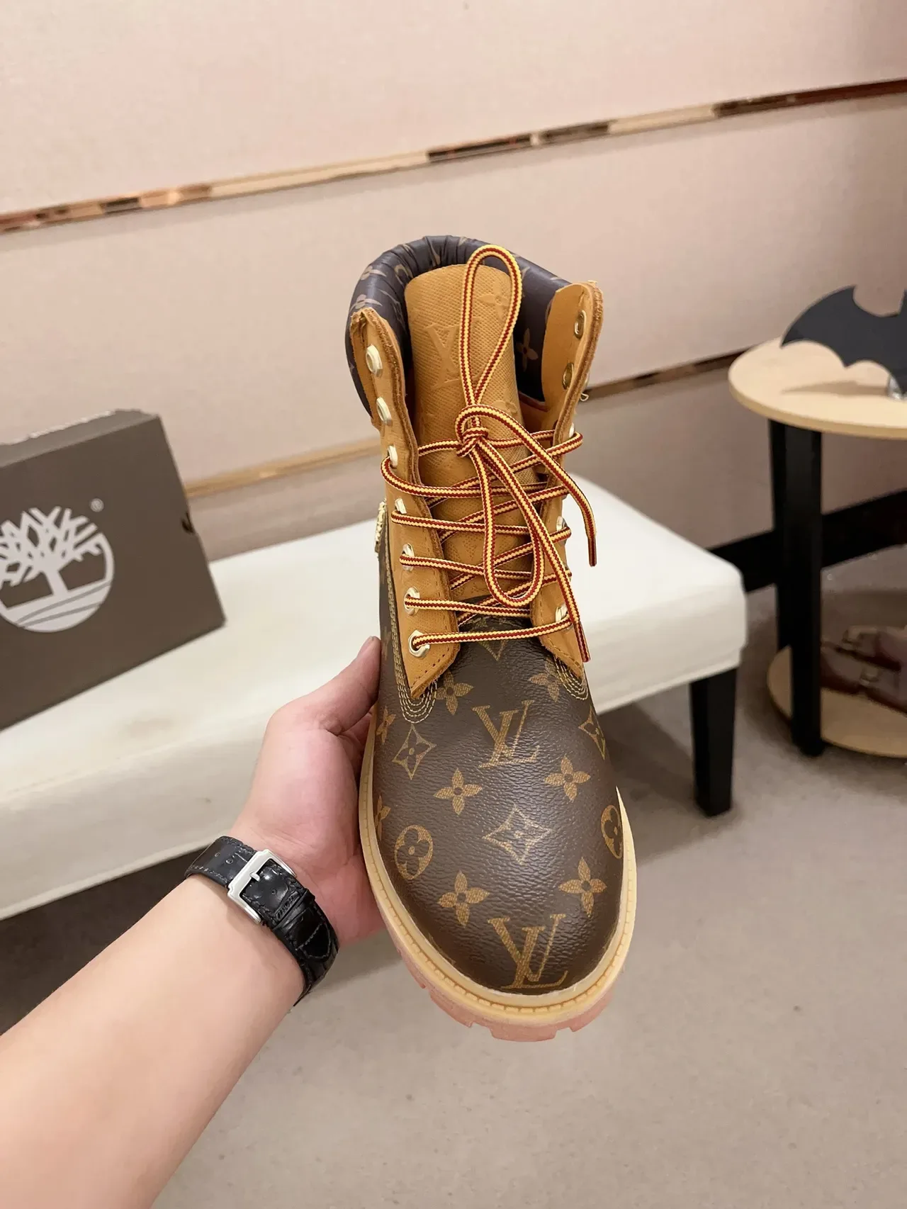 Timberland Premium 6-Inch Monogram Print Work Boot 5