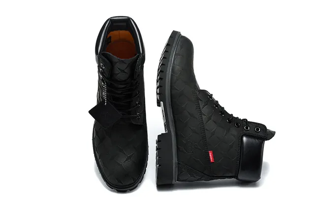 Timberland Premium 6-Inch Quilted Black Work Boots 16