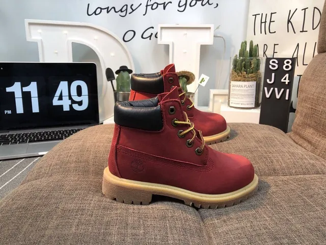 Timberland Premium Bota de Trabajo de 6 Pulgadas de Ante Rojo 17
