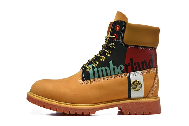 Timberland Premium 6-Inch 小麦色和黑色工作靴 2