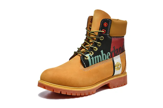 Timberland Premium 6-Inch 小麦色和黑色工作靴 3