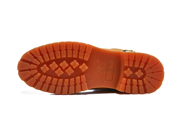 Timberland Premium 6-Inch 小麦色和黑色工作靴 9