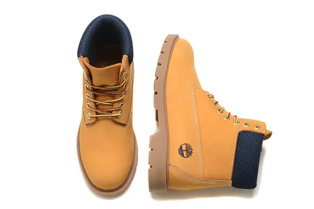 Timberland de alta calidad 6-Inch Bota de trabajo Wheat and Navy 2