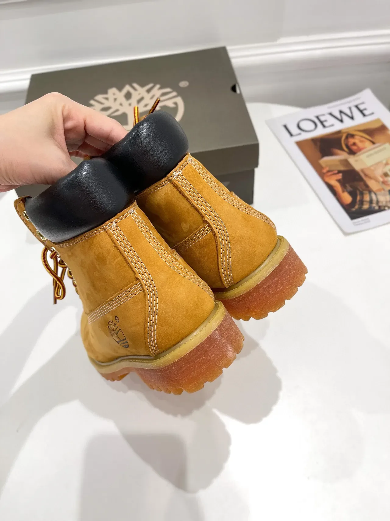 Timberland Premium Bottes de travail nubuck jaune 6 pouces 3