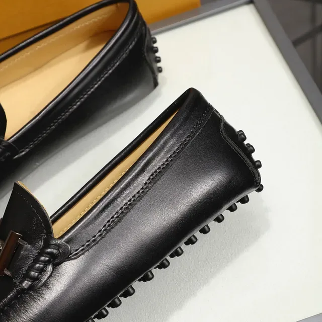 Tod's Horsebit Loafer Black Brown Leather Buckle Loafer 3
