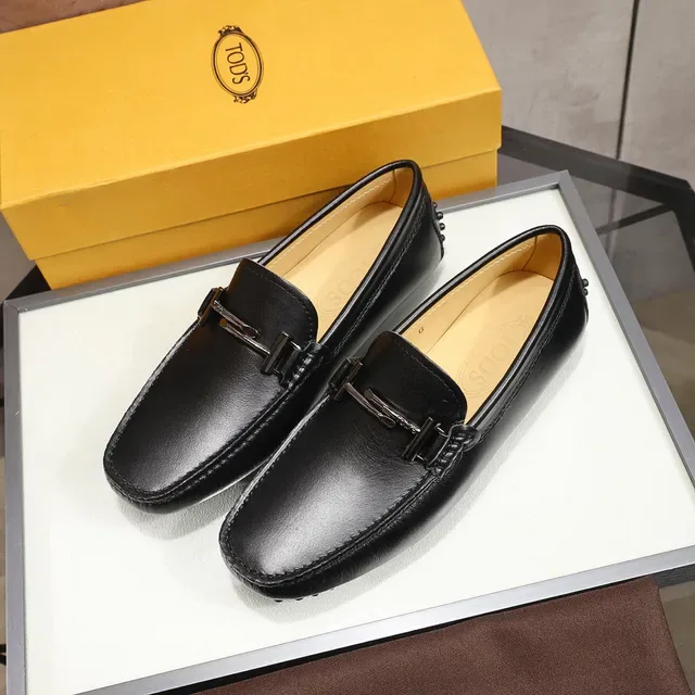 Tod's Horsebit Loafer Black Brown Leather Buckle Loafer 5