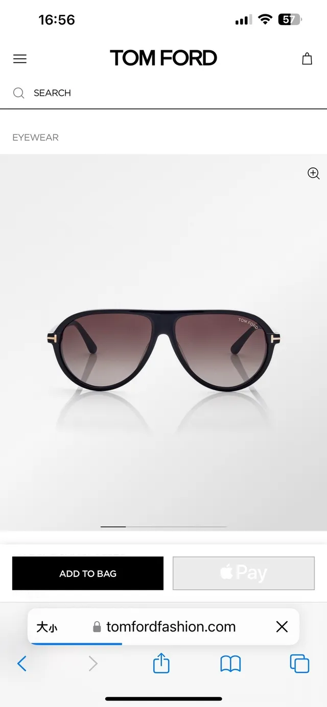 Tom Ford Marcus Óculos de sol aviador cinza translúcido 5