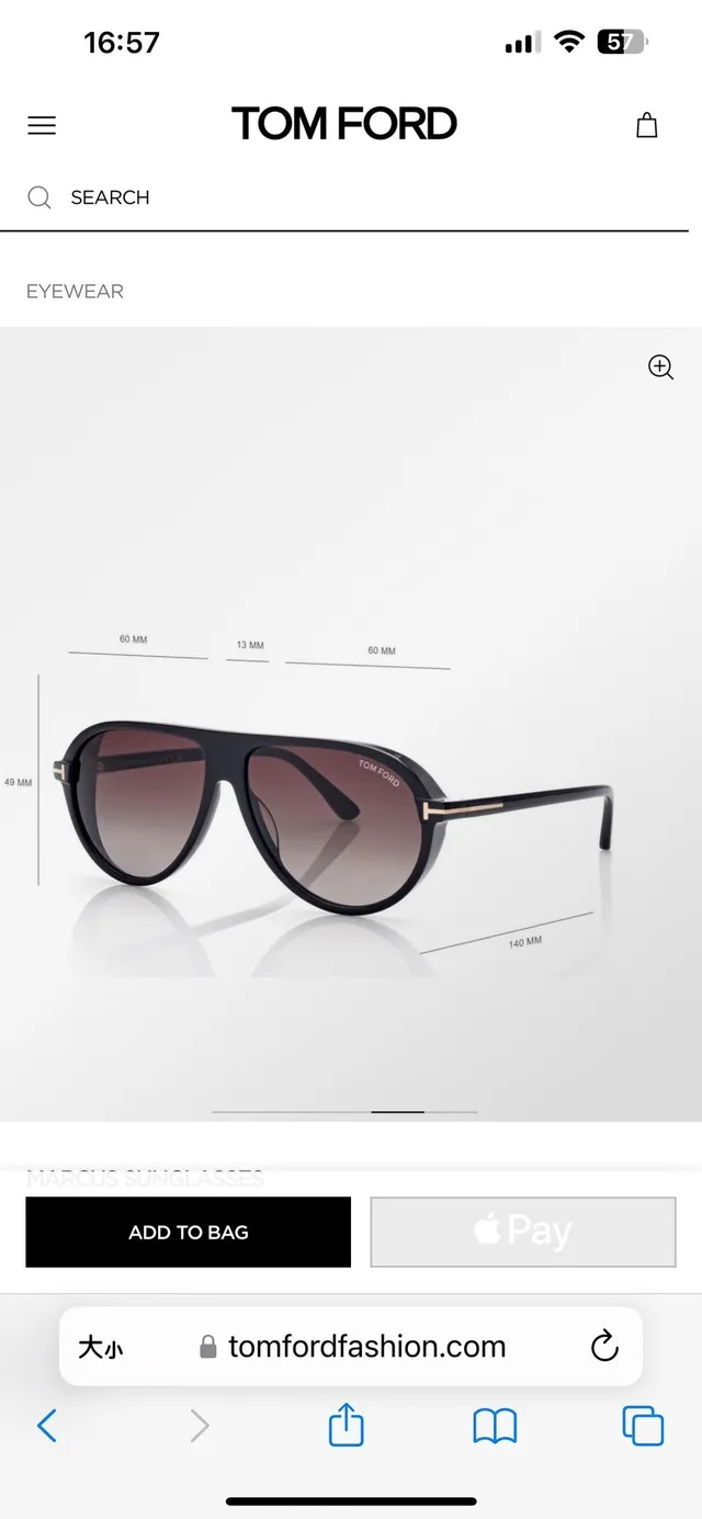 Tom Ford Marcus Óculos de sol aviador cinza translúcido 7