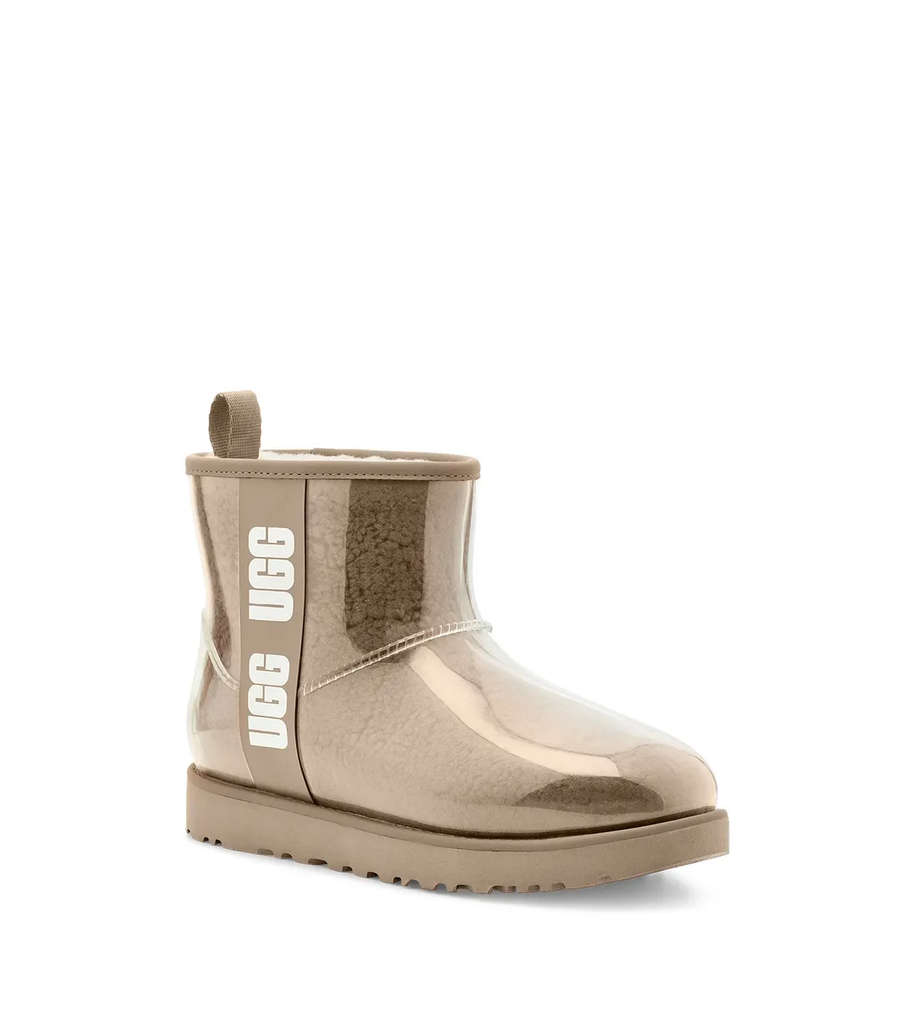 حذاء ثلجي UGG Classic Mini بيج شفاف شيرلينج 8