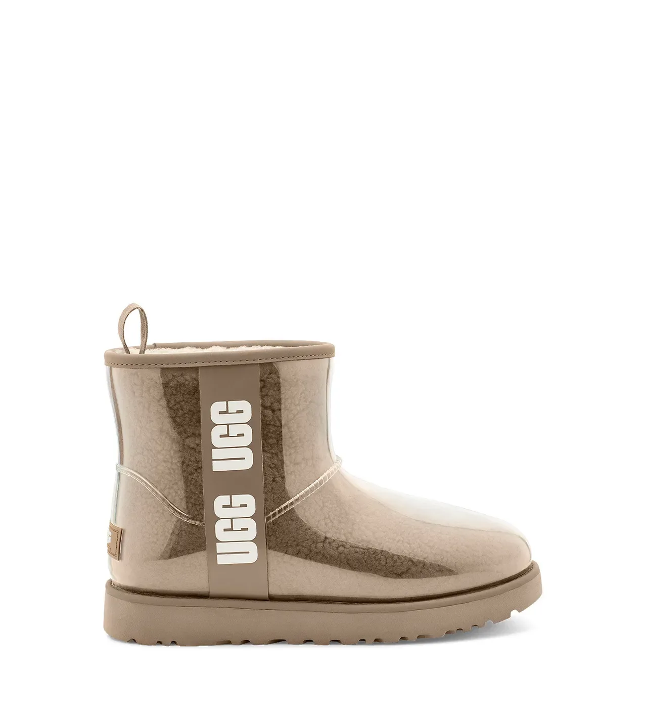 حذاء ثلجي UGG Classic Mini بيج شفاف شيرلينج 9