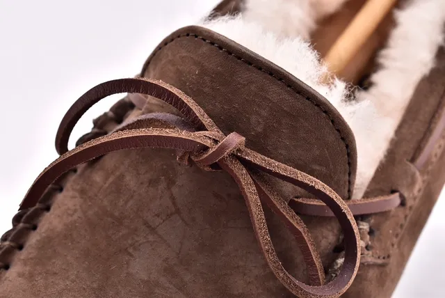 UGG Dakota Brown Suede Shearling-Lined Loafers 6