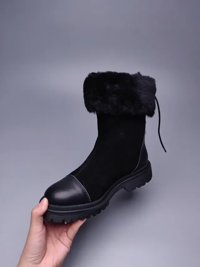 UGG Tasman Bottines de Cheville Noires en Daim et Cuir avec Ourlet Pliable en Fourrure Synthétique 3
