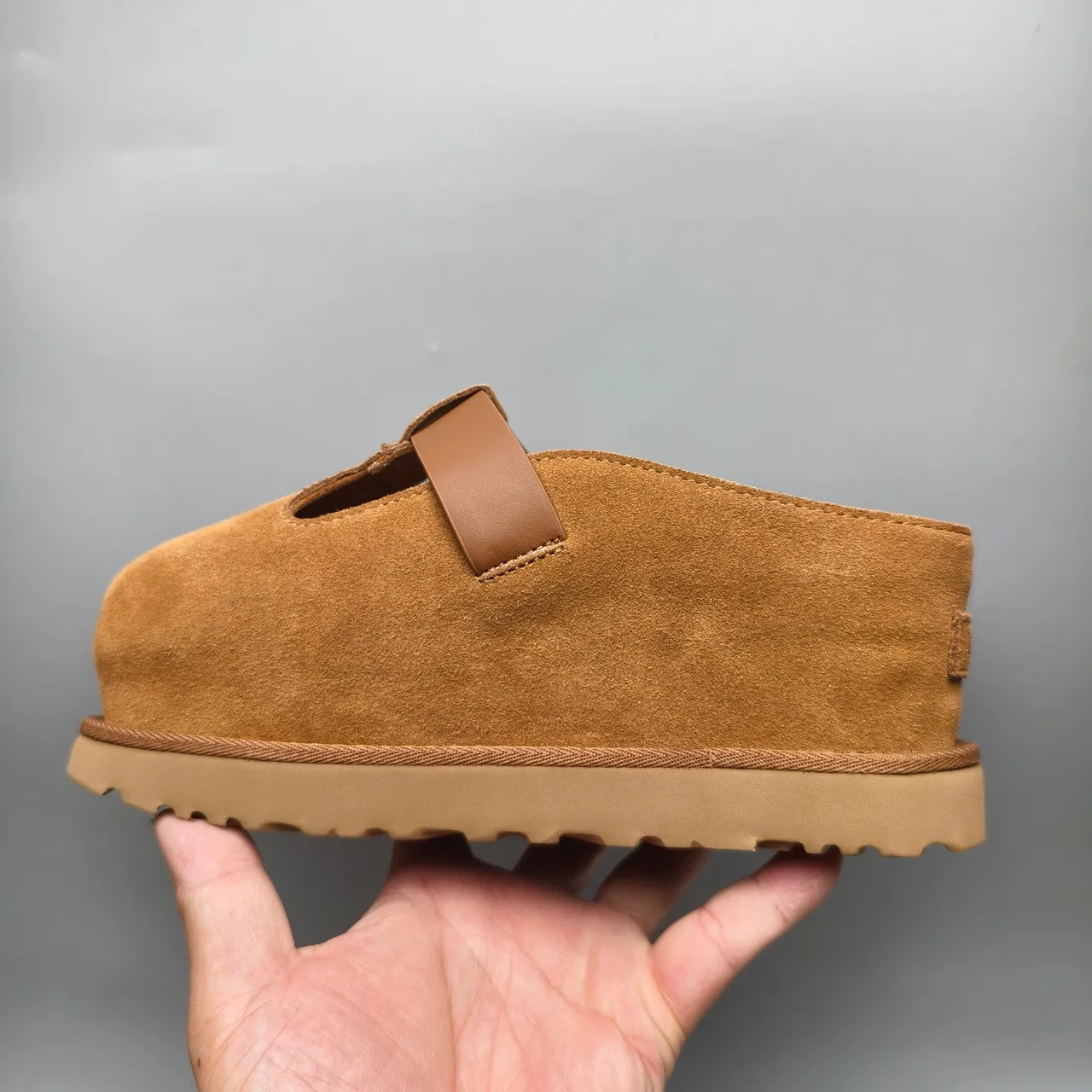 UGG Tasman Brown Suede Upper T-Strap Buckle Mary Jane Shoes 7