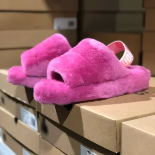 UGG Tasman Zapatillas de piel de cordero rosa esponjoso
