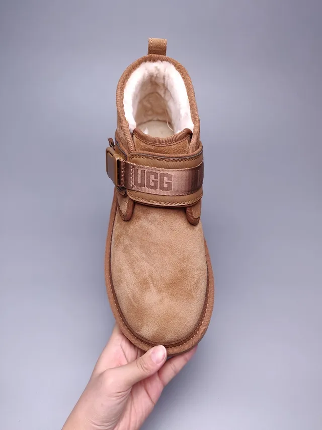 UGG Tasman Tan 麂皮羊毛内里扣带雪地靴 10