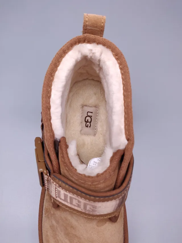 UGG Tasman Tan 麂皮羊毛内里扣带雪地靴 11