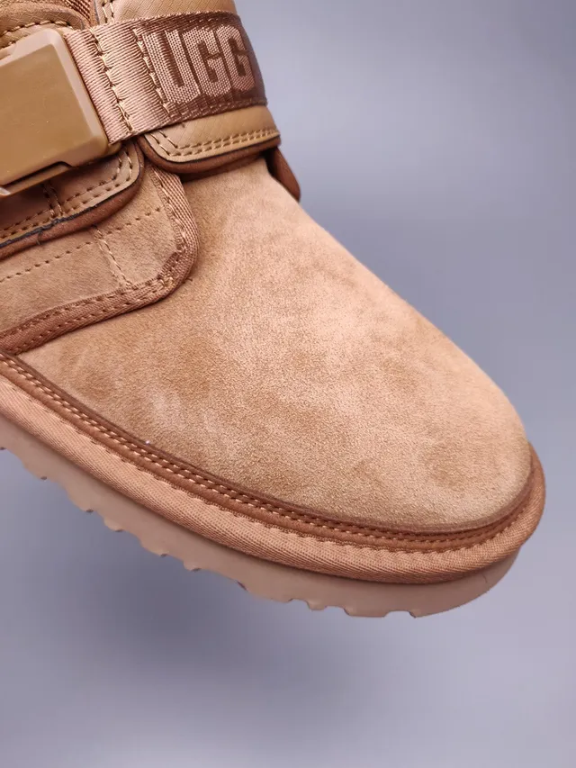 UGG Tasman Tan 麂皮羊毛内里扣带雪地靴 12