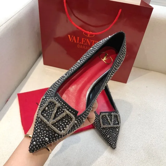 Valentino Rockstud স্টাডড পয়েন্টেড-টু লুফার 4